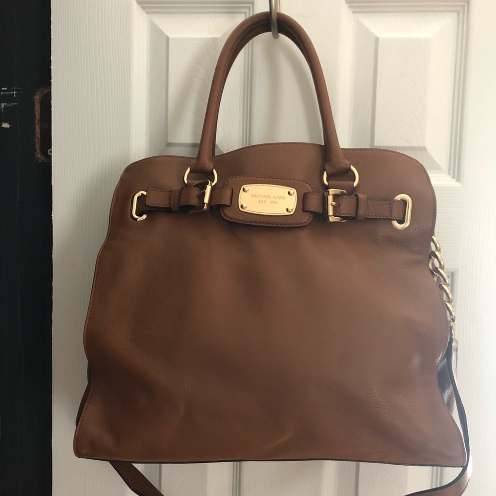 Used Michael Kors satchel. Brown.